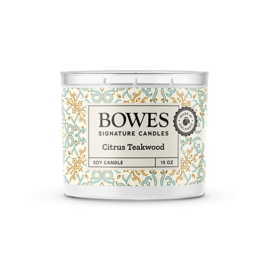 Citrus Teakwood - Bowes Signature Candles - Classic Candle Collection