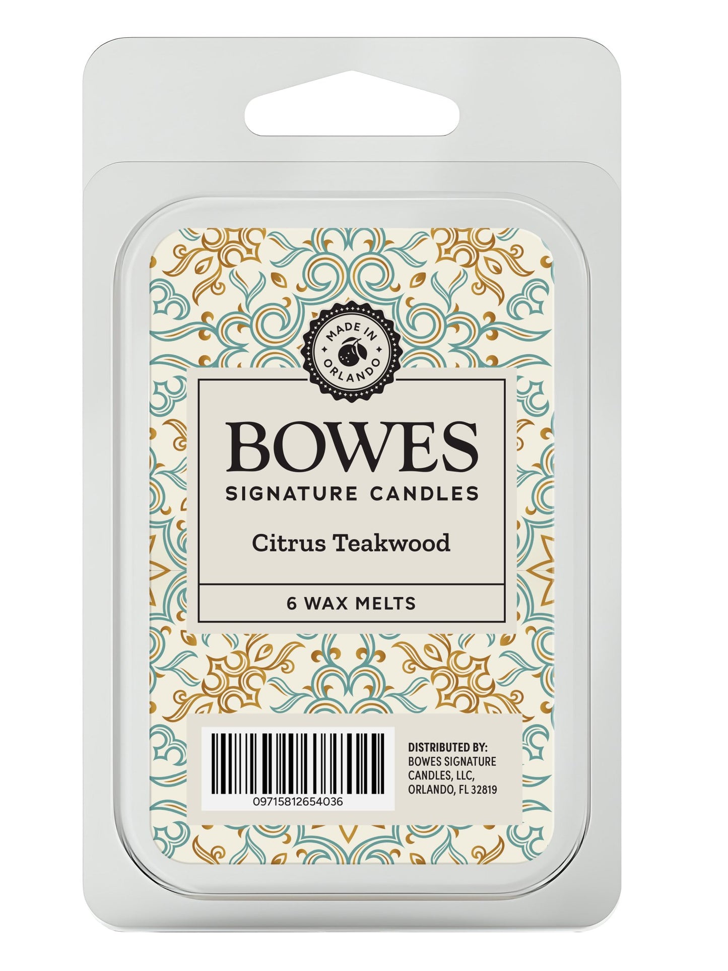 Citrus Teakwood - Bowes Signature Candles - Wax Melts