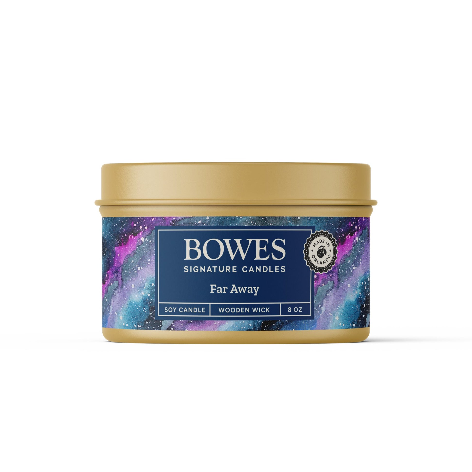 Far Away Gold - Bowes Signature Candles - Tin Candle