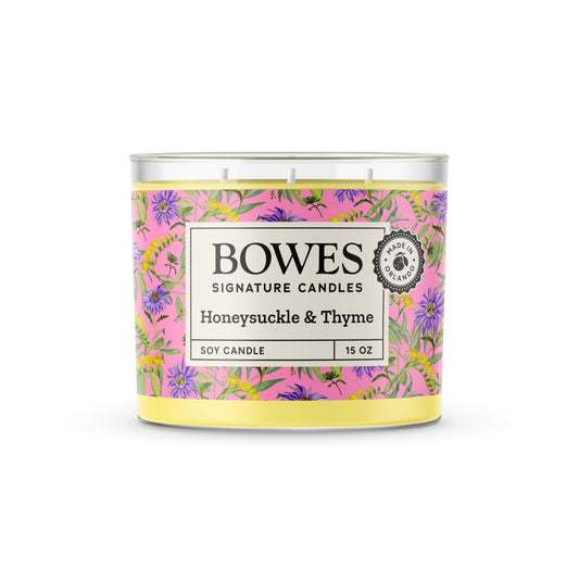 Honeysuckle and Thyme - Bowes Signature Candles - Classic Candle Collection