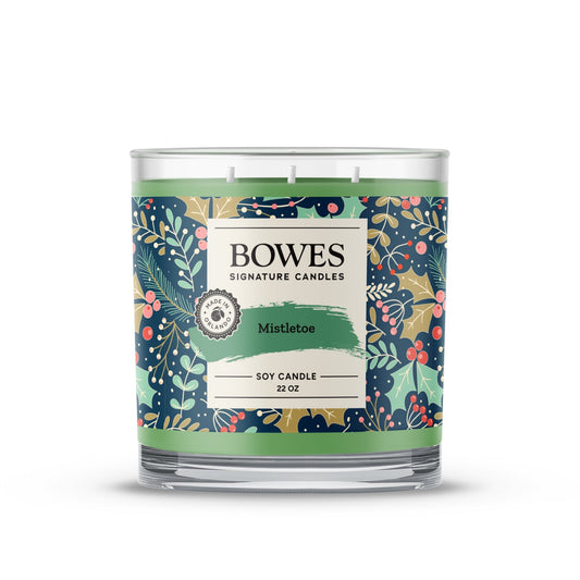 Mistletoe - 22 oz Classic Candle - Bowes Signature Candles - 