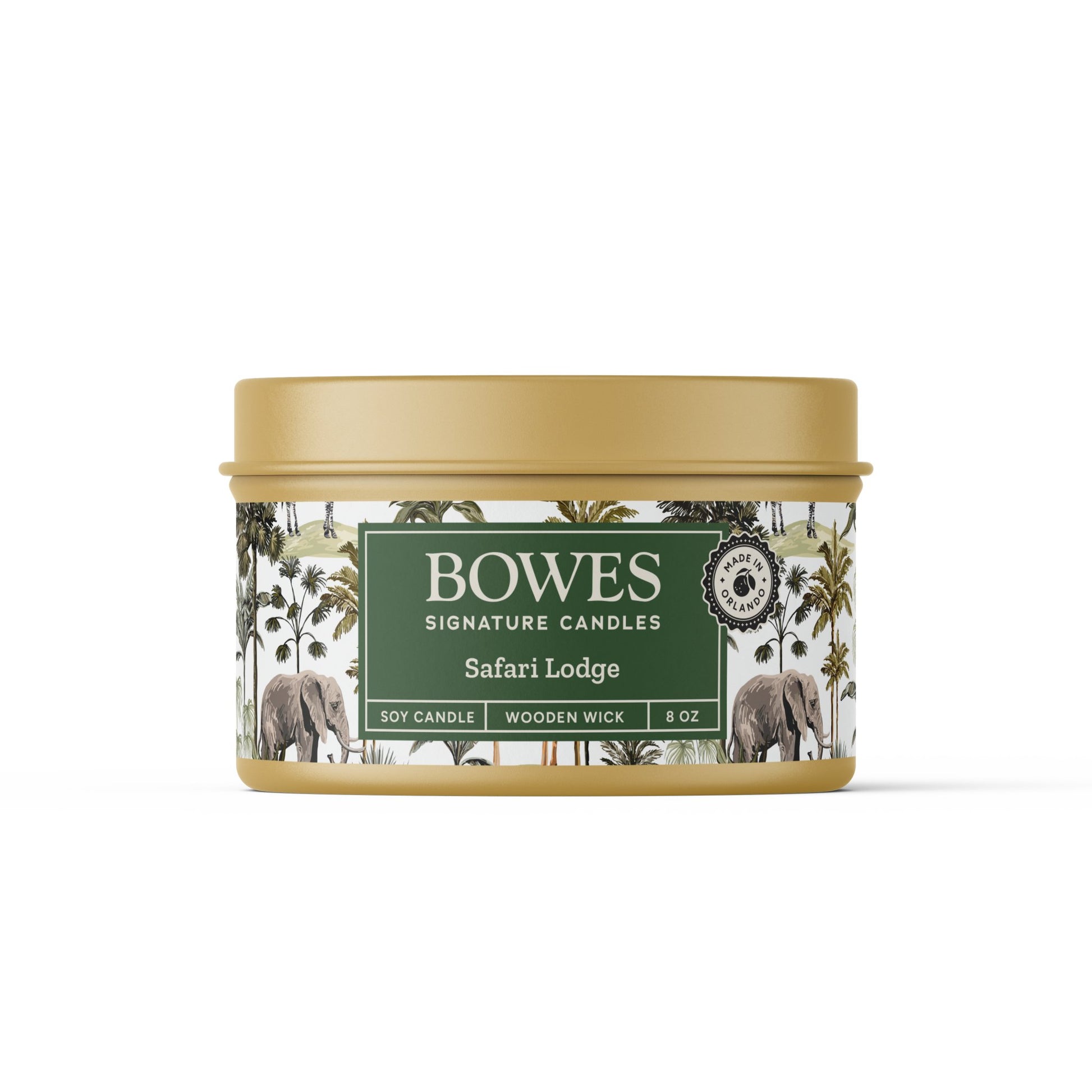 Safari Lodge Gold - Bowes Signature Candles - Tin Candle