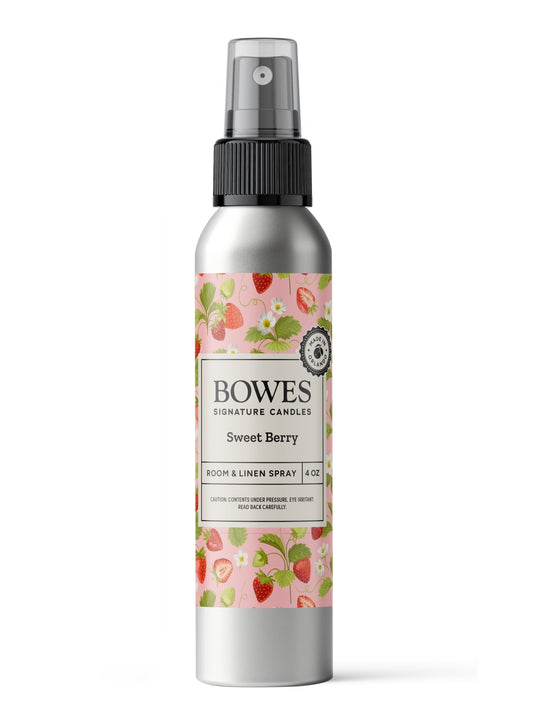 Sweet Berry - 4 oz Room and Linen Spray - Bowes Signature Candles - 